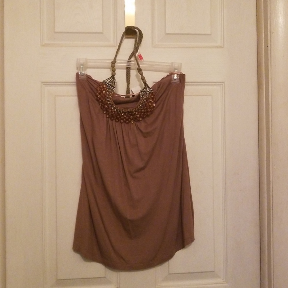Strapless cute top
